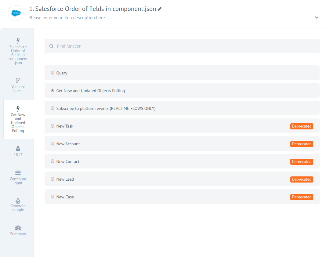 Ordering fields in component.json