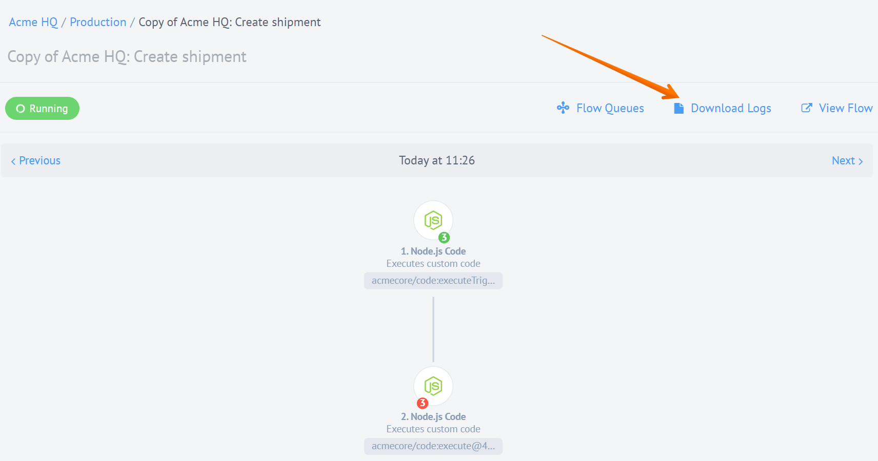 Download Flow logs