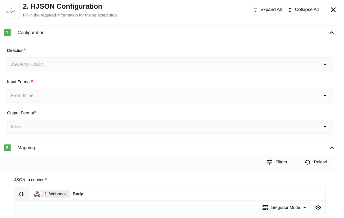 JSON to HJSON 1